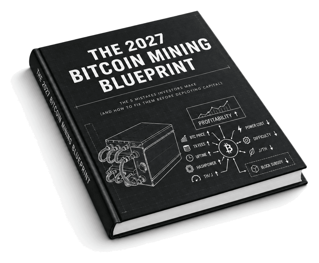 The 2027 Bitcoin Mining Blueprint, a 5-lesson email course from Simple Mining